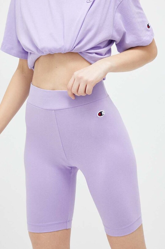 Champion pantaloni scurti tricotaj violet 116055