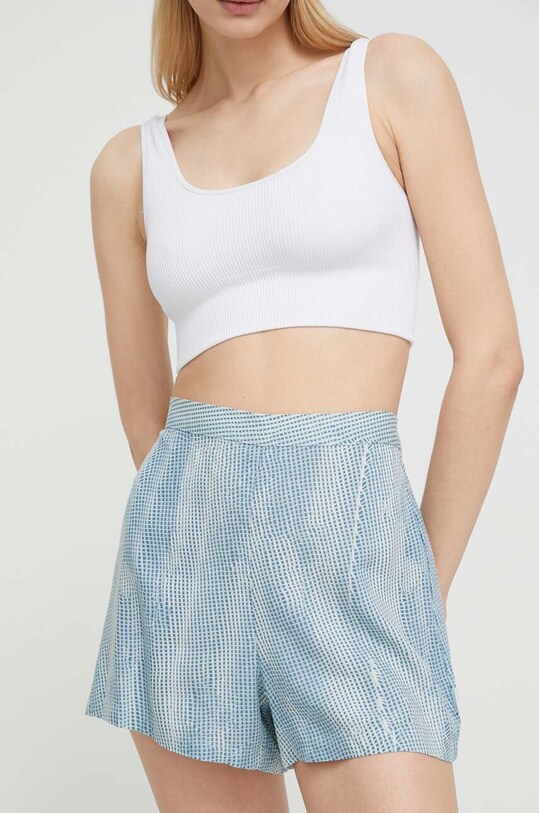 Calvin Klein Underwear szorty piżamowe tkanina niebieski 000QS6851E.PPYX