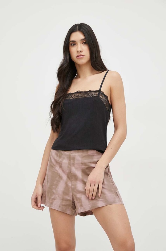 Calvin Klein Underwear szorty piżamowe 000QS6851E.PPYX beżowy SS23