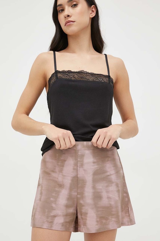 Calvin Klein Underwear szorty piżamowe beżowy 000QS6851E.PPYX