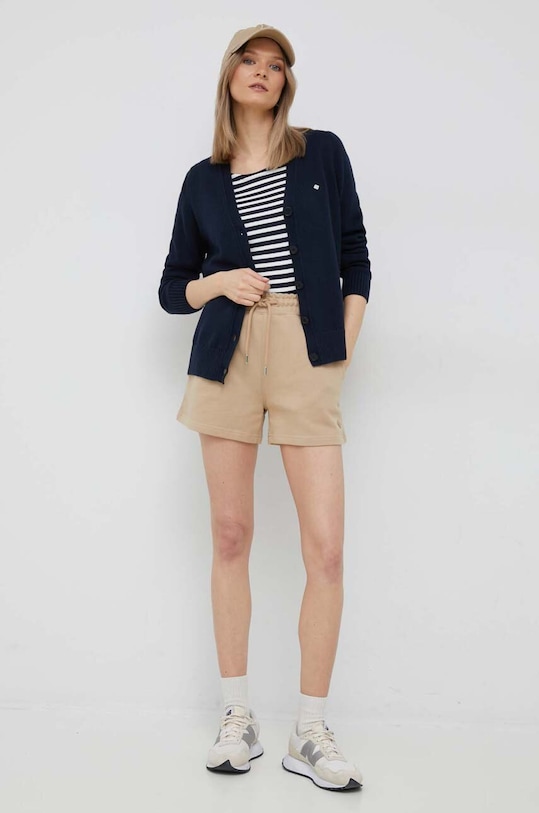 Gant szorty bawełniane 4200704 beżowy SS23