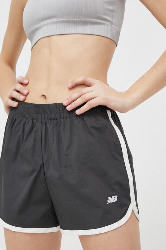 New Balance pantaloni scurți de antrenament Athletics Remastered panza gri WS31500ACK