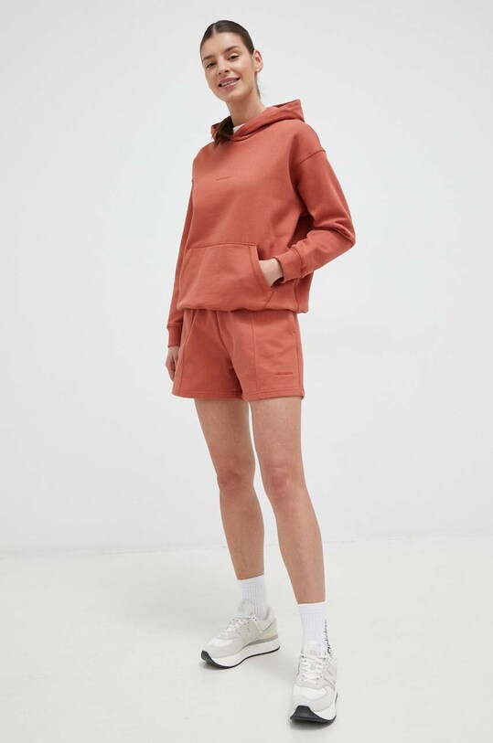 New Balance pantaloni scurti din bumbac WS23552MHY portocaliu SS23