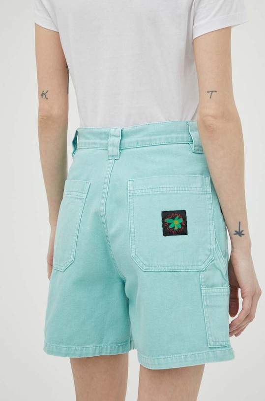 Odzież Deus Ex Machina szorty jeansowe DLP233875 turkusowy