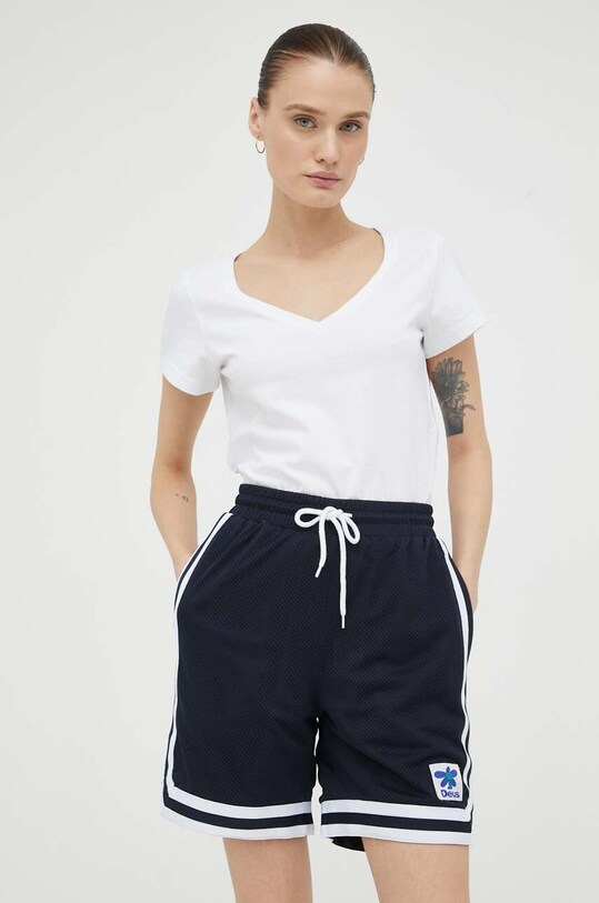 Deus Ex Machina pantaloni scurti tricotaj bleumarin DLP233917