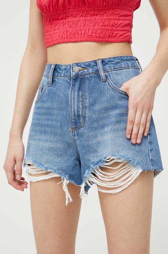 Guess Originals szorty jeansowe bawełna niebieski W3GG17D4XY1
