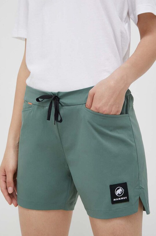 Mammut pantaloni scurți outdoor Massone Light panza verde 1023.00681