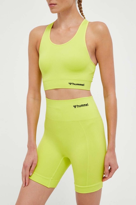 Tréninkové šortky Hummel hmlTIF SEAMLESS SHORTS high zelená 214151