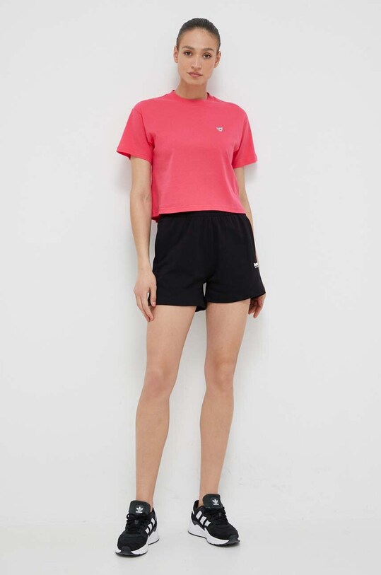 Hummel pantaloni scurti din bumbac 219220 negru SS23