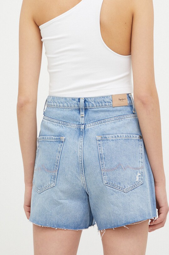 Odzież Pepe Jeans szorty jeansowe PL801001RG4.000 niebieski