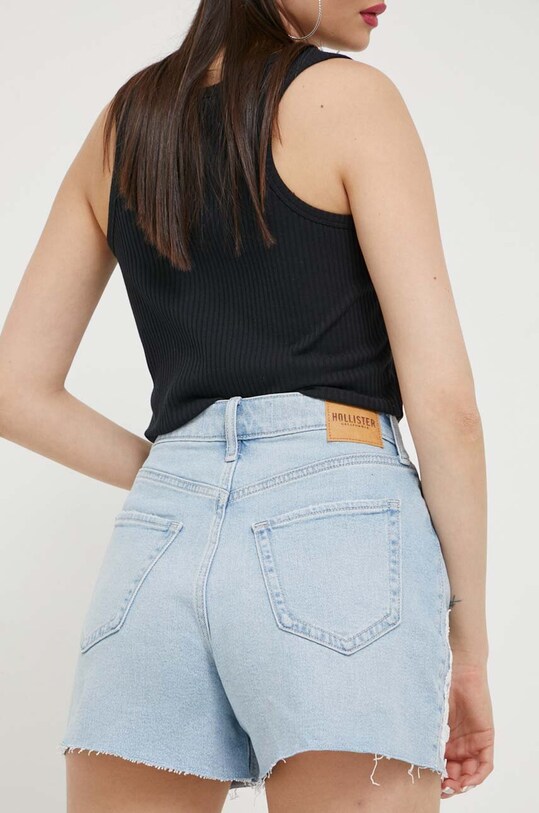 Îmbrăcăminte Hollister Co. pantaloni scurti jeans CURVY JEANS KI349.3214.278. albastru