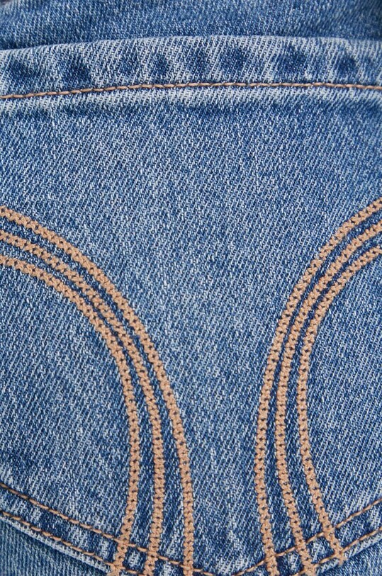 Hollister Co. pantaloni scurti jeans CURVY JEANS albastru KI349.3224.276.