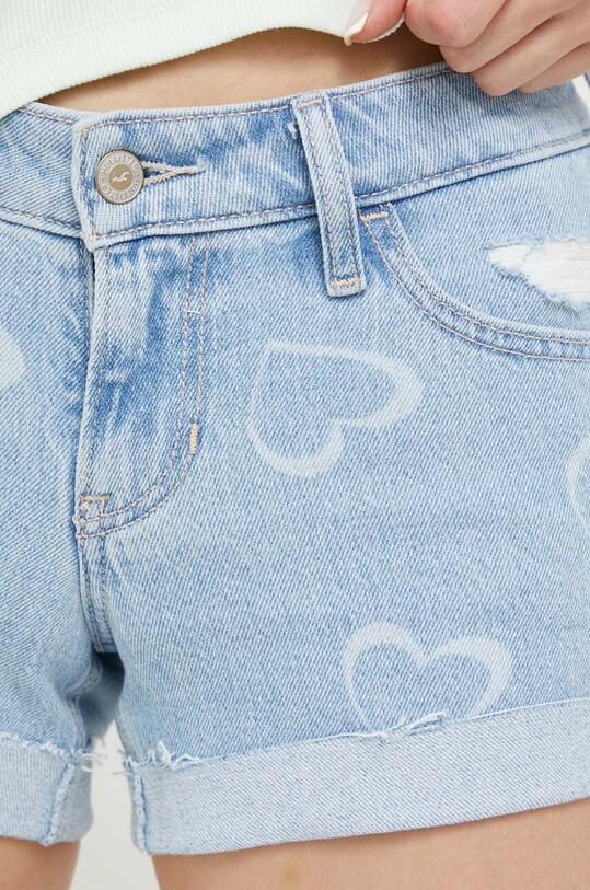 Hollister Co. szorty jeansowe niebieski KI349.3225.280