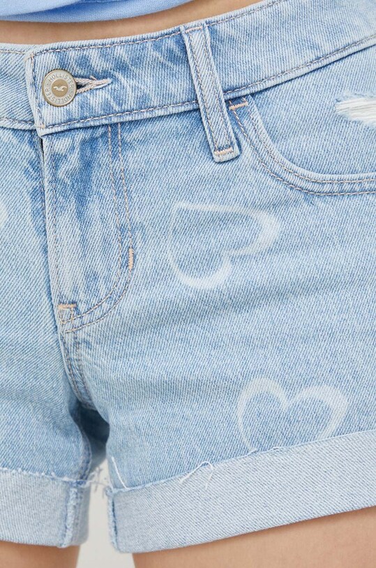 Hollister Co. pantaloni scurti CURVY JEANS albastru KI349.3225.280.