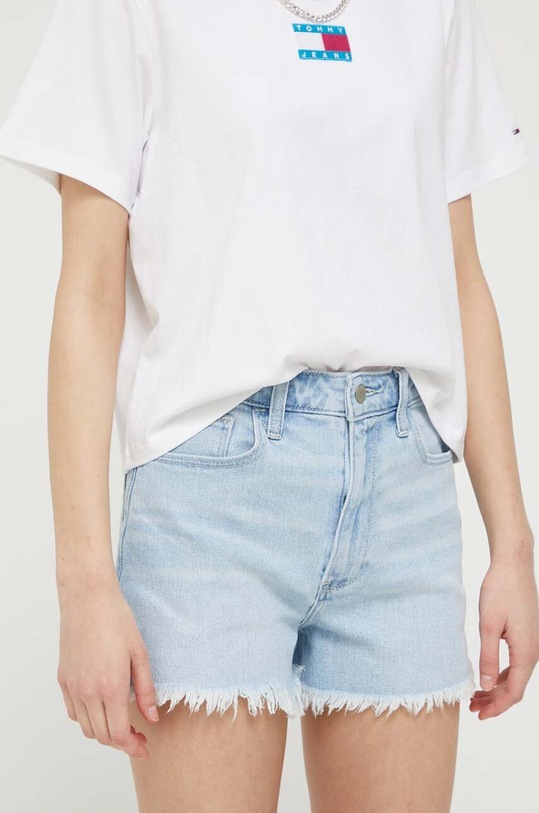 Τζιν σορτς Hollister Co. CURVY JEANS με ελαστάν μπλε KI349.3242.280.