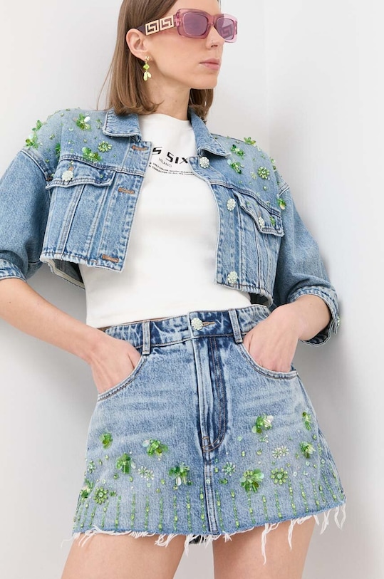 Miss Sixty szorty jeansowe high niebieski 6T2JJ1650000