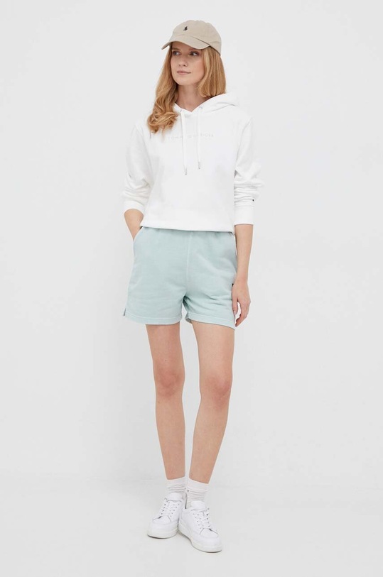 Lyle & Scott pantaloni scurti din bumbac SHW1801V.W839 turcoaz SS23