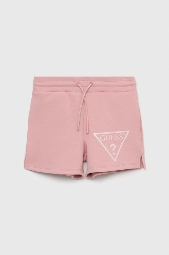 Guess szorty dziecięce casual różowy J3RD23.FL03S.PPYX