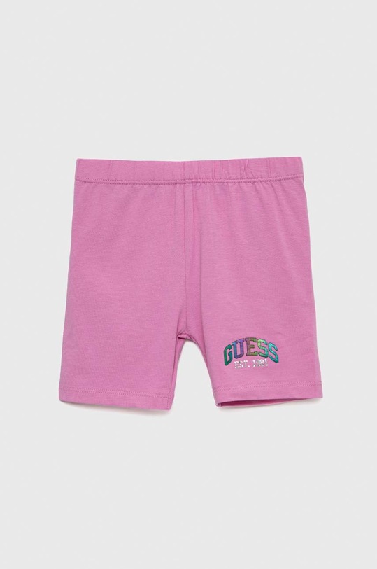 Guess szorty dziecięce z elastanem fioletowy K3RD02.J1311.PPYX