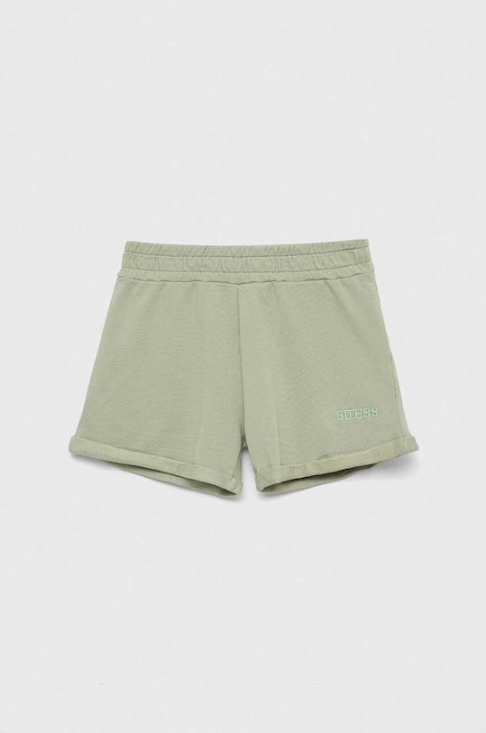 Dětské bavlněné šortky Guess pletenina zelená J3GD02.KA6R3.PPYX