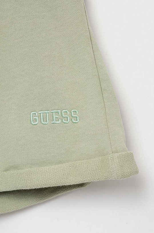 DÍVKA Dětské bavlněné šortky Guess J3GD02.KA6R3.PPYX zelená