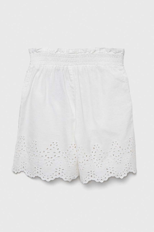 Παιδικό λινό σορτς Guess casual λευκό J3GD07.WCVM0.PPYX