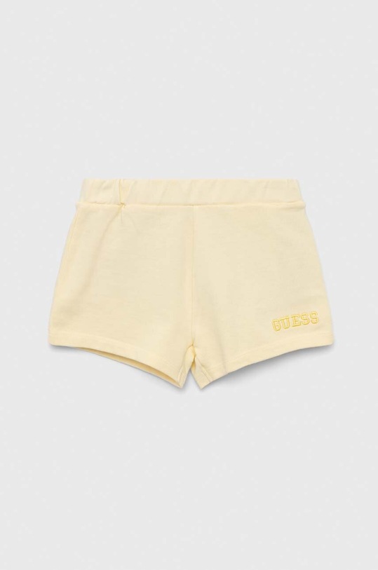 Dětské bavlněné šortky Guess pletenina žlutá K3GD11.KA6R3.PPYX