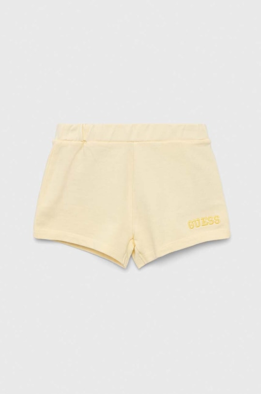 Dětské bavlněné šortky Guess pletenina žlutá K3GD11.KA6R3.PPYX