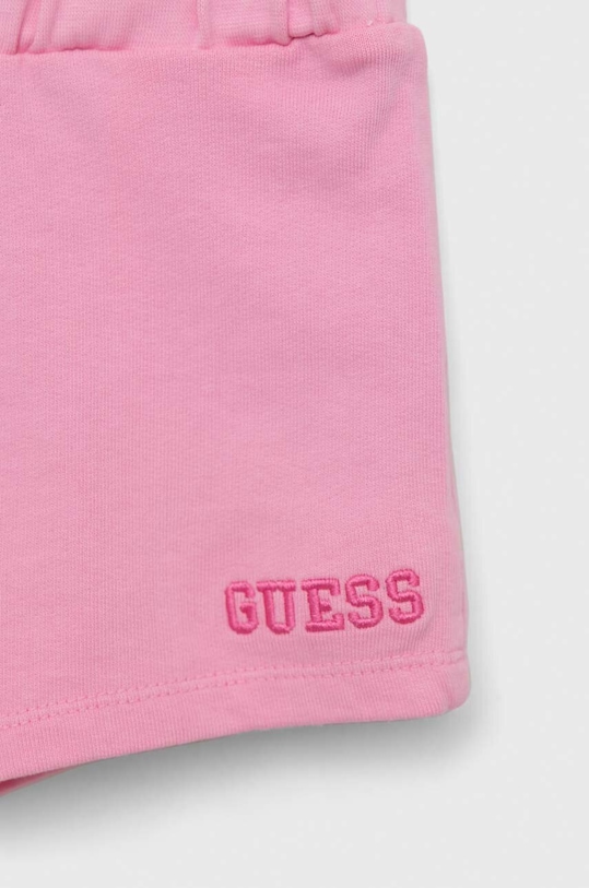 DÍVKA Dětské bavlněné šortky Guess K3GD11.KA6R3.PPYX růžová
