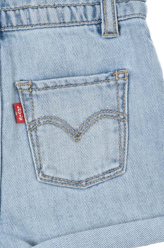 Detské rifľové krátke nohavice Levi's 1EH049 modrá