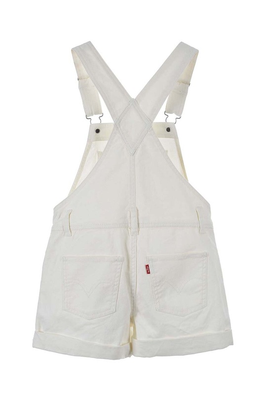 Детски дънков къс панталон Levi's 4EH030 бял SS24