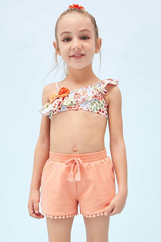 Παιδικό σορτς Mayoral με ελαστάν πορτοκαλί 607.6M.MINI