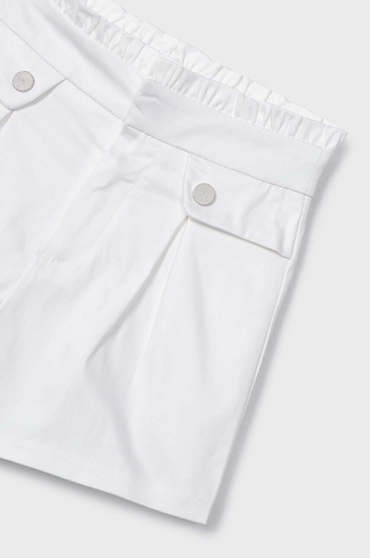 Dziewczynka Mayoral szorty dziecięce 3207.6F.MINI.PPYX biały