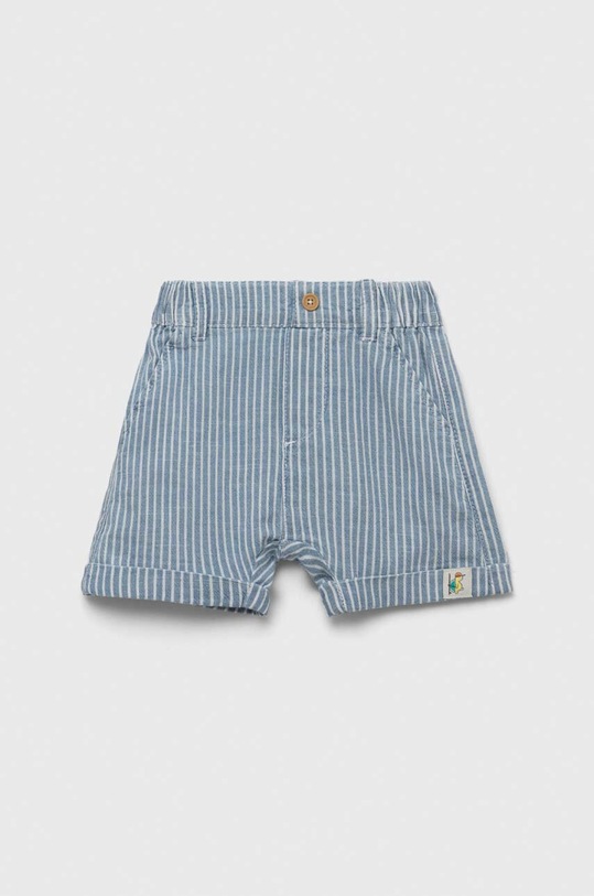 Бебешки къс панталон от памук United Colors of Benetton памук син 47PQA900A.W.SEASONAL