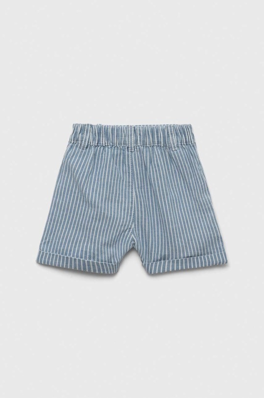 Бебешки къс панталон от памук United Colors of Benetton 47PQA900A.W.SEASONAL син SS23