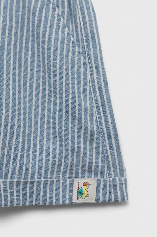 Момиче Бебешки къс панталон от памук United Colors of Benetton 47PQA900A.W.SEASONAL син