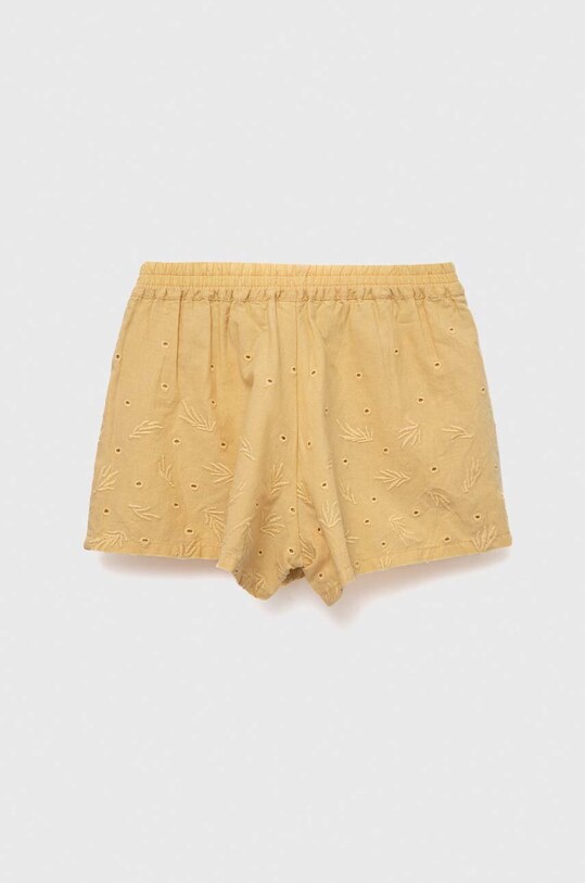 United Colors of Benetton pantaloni scurți din bumbac pentru bebeluși 47YZA900D.W.SEASONAL bej SS23