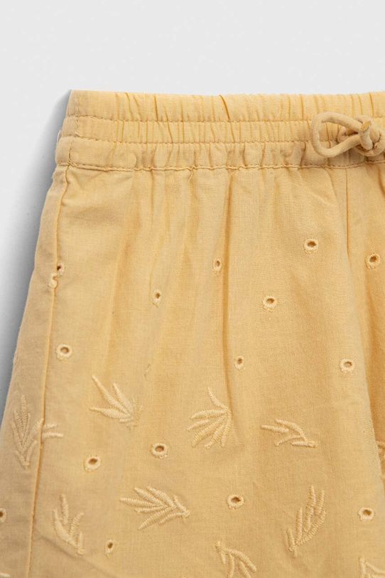 Djevojčice Kratke pamučne hlače za bebe United Colors of Benetton 47YZA900D.W.SEASONAL bež