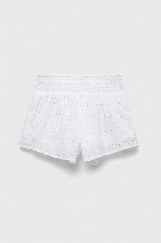 Dětské bavlněné šortky United Colors of Benetton látka bílá 48TAC901L.G.SEASONAL