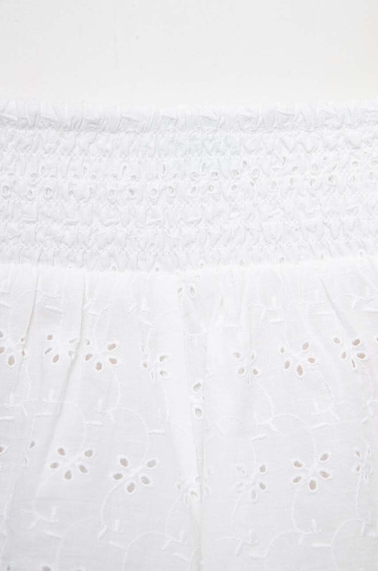 DÍVKA Dětské bavlněné šortky United Colors of Benetton 48TAC901L.G.SEASONAL bílá