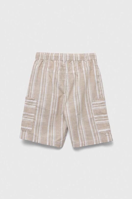 United Colors of Benetton pantaloni scurți din bumbac pentru copii 4JKCC901U.G.SEASONAL bej SS23