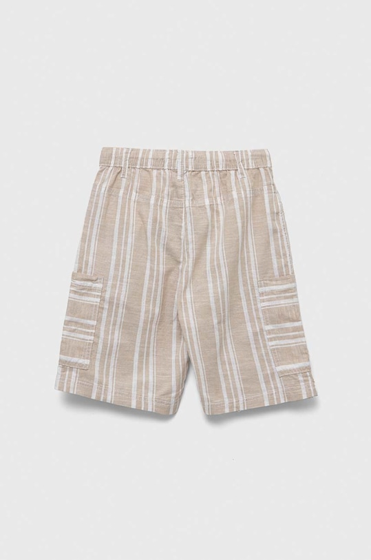 United Colors of Benetton szorty bawełniane dziecięce 4JKCC901U.G.SEASONAL beżowy SS23