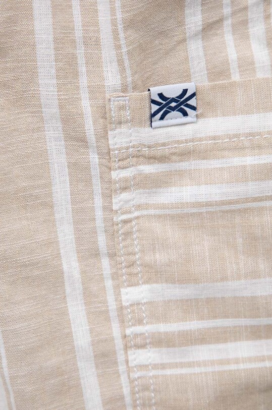 Fete United Colors of Benetton pantaloni scurți din bumbac pentru copii 4JKCC901U.G.SEASONAL bej