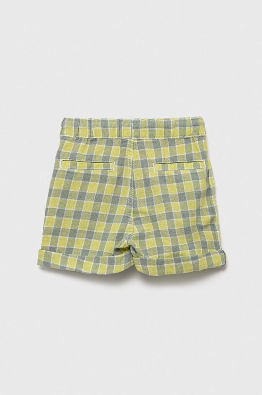 Дитячі лляні шорти United Colors of Benetton 4W29G900Z.P.SEASONAL зелений SS23