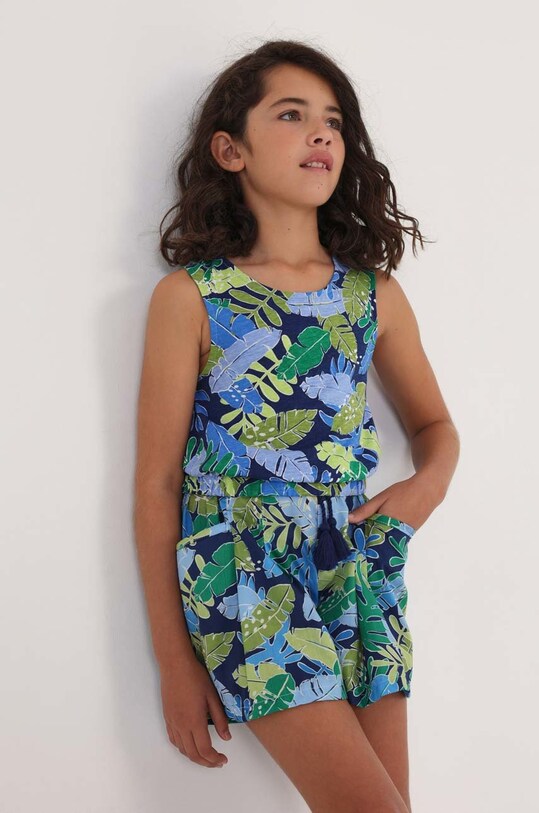 Mayoral pantaloni scurți din bumbac pentru copii 6907.8G.JUNIOR albastru SS23
