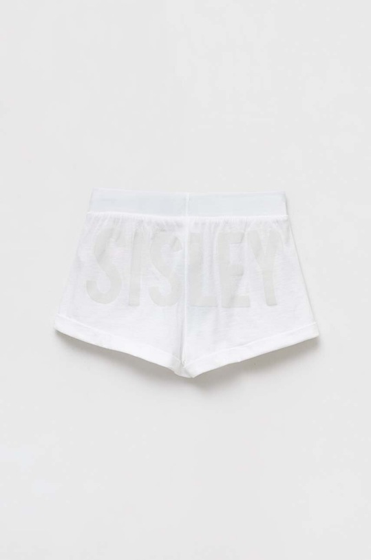 Sisley szorty bawełniane dziecięce 3096X900E.G.SEASONAL biały SS23