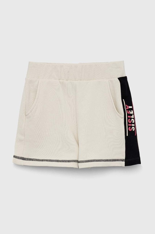 Sisley szorty bawełniane dziecięce 3J68X900C.G.SEASONAL beżowy SS23
