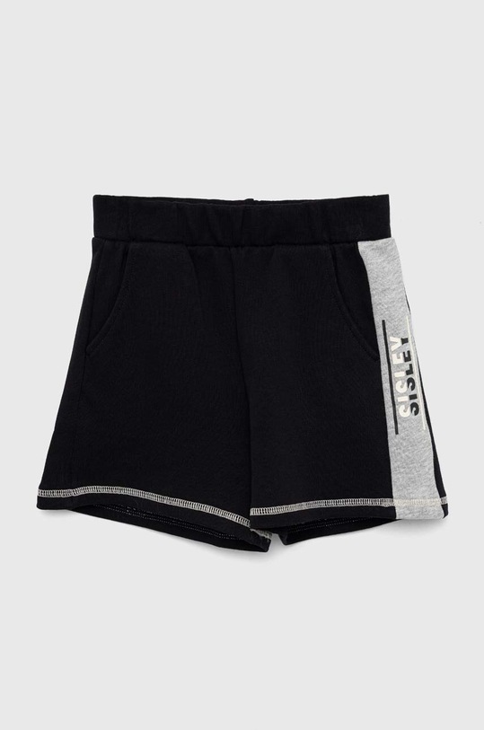 Παιδικό βαμβακερό σορτς Sisley 3J68X900C.G.SEASONAL μαύρο SS23