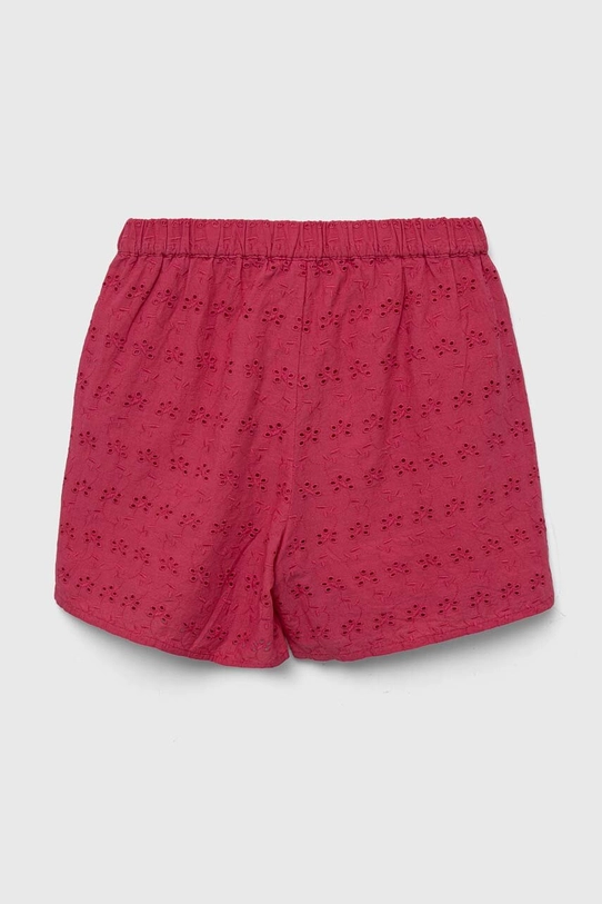 Sisley pantaloni scurți din bumbac pentru copii 48TAY900I.G.SEASONAL roz SS23