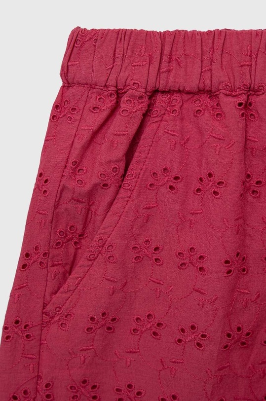 Dziewczynka Sisley szorty bawełniane dziecięce 48TAY900I.G.SEASONAL różowy